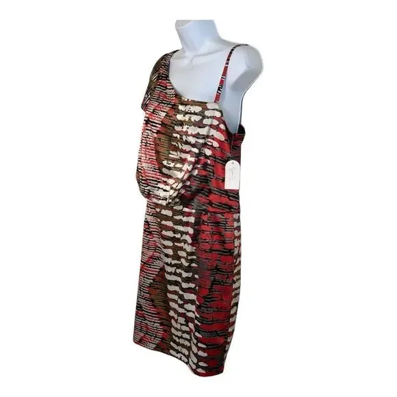 Jessica Simpson funky print dress size 8 - Picture 2 of 4